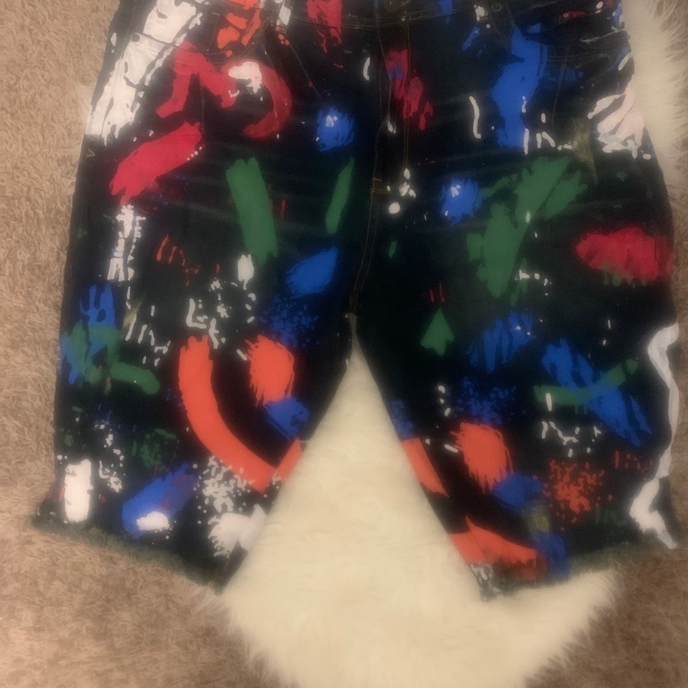 Hand painted AHP jean shorts 🩳